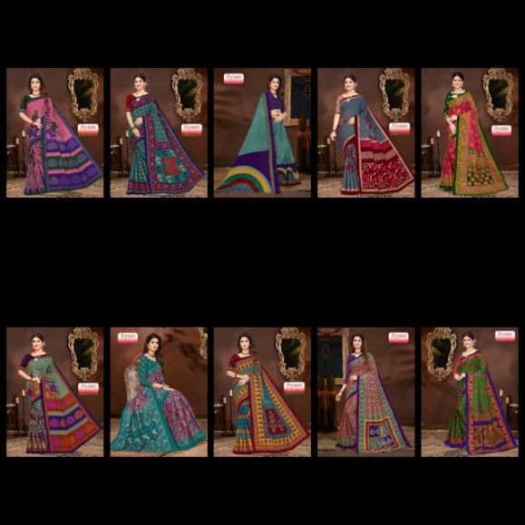 Jiyaan Priyanshi  Cotton Printed Designer Casual Daily Wear Saree Collection